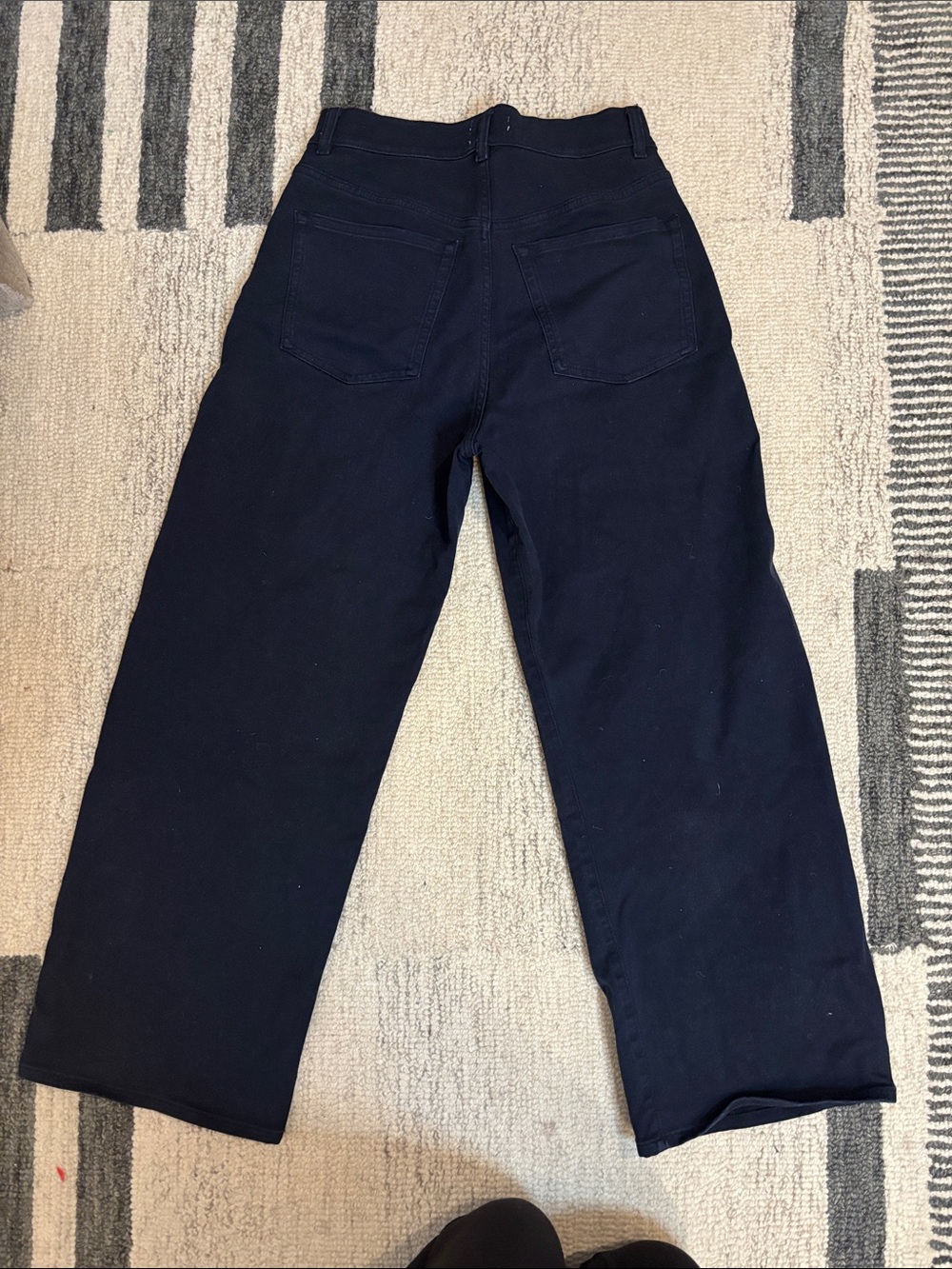 DL1961 Navy Boyfriend Jeans - Wide Leg - Picture 6 of 6